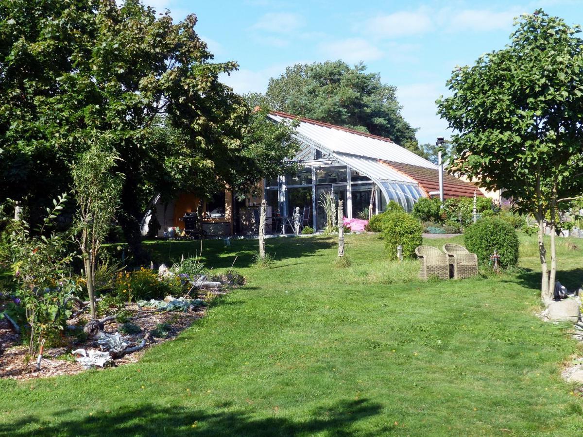 "Balmgarten" Im Naturpark Usedom, Bio Solarhaus Mit Grossem Garten Kültér fotó